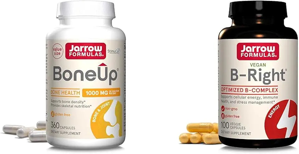 360 Capsules & 100 Veggie Capsules Bone Support with Calcium Vitamin D3 & K2 B Vitamins Y30080