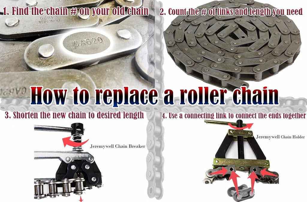 60 Roller Chain 100 Feet with 10 Connecting Links X229