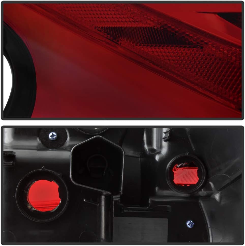 Red Smoke Tail Lights Brake Lamps 4pcs Set W592