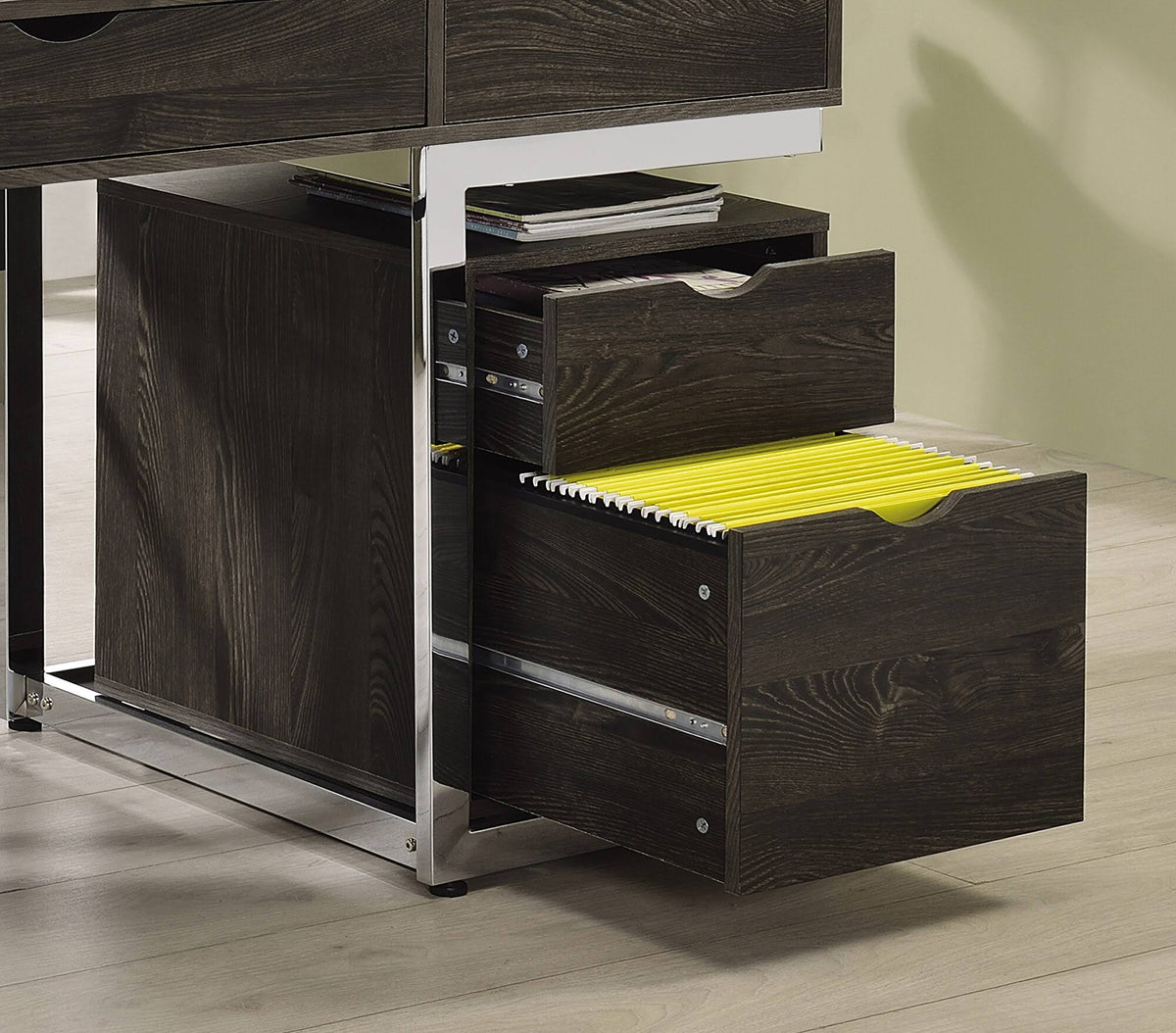 Dark Oak File Cabinet Q6308