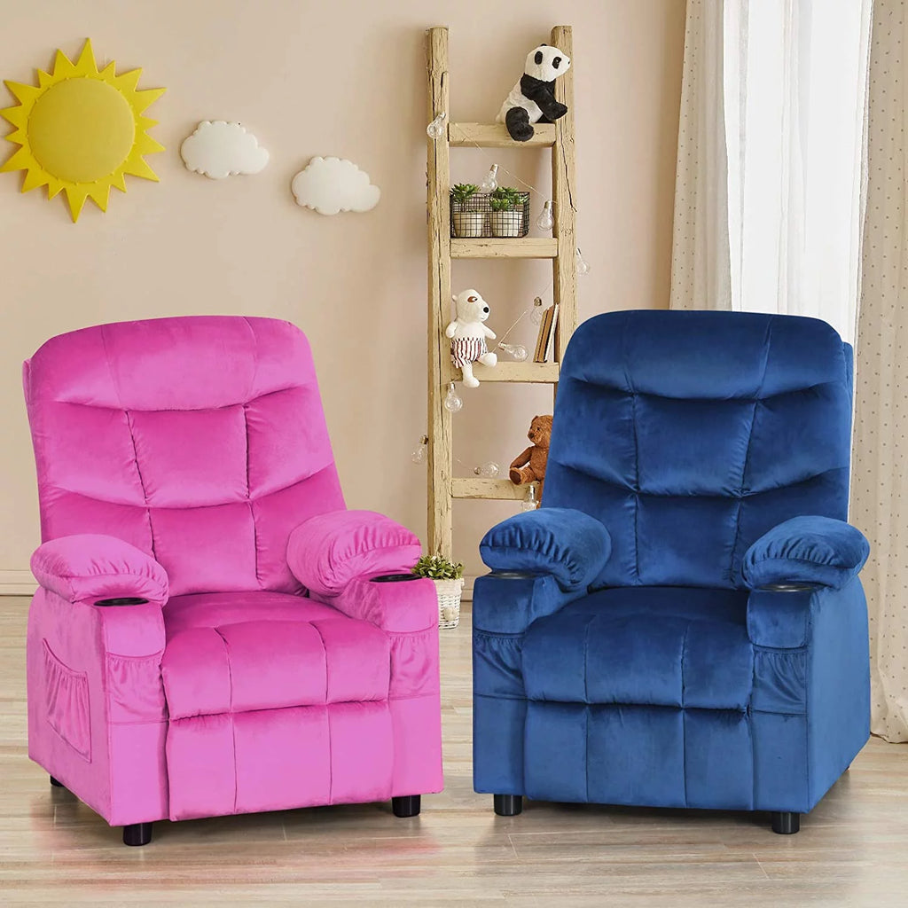 Kids Recliner Chair with Cup Holder U166497
