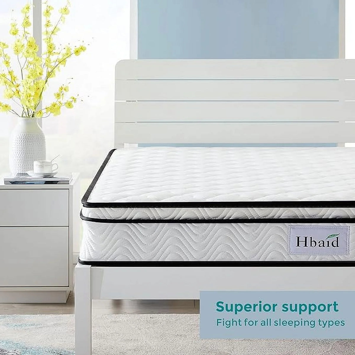 10 Inch Gel Memory Foam Hybrid Twin Mattress L106636